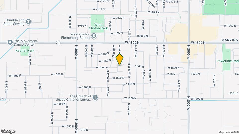 1604 N 2615 W Map and Location Details