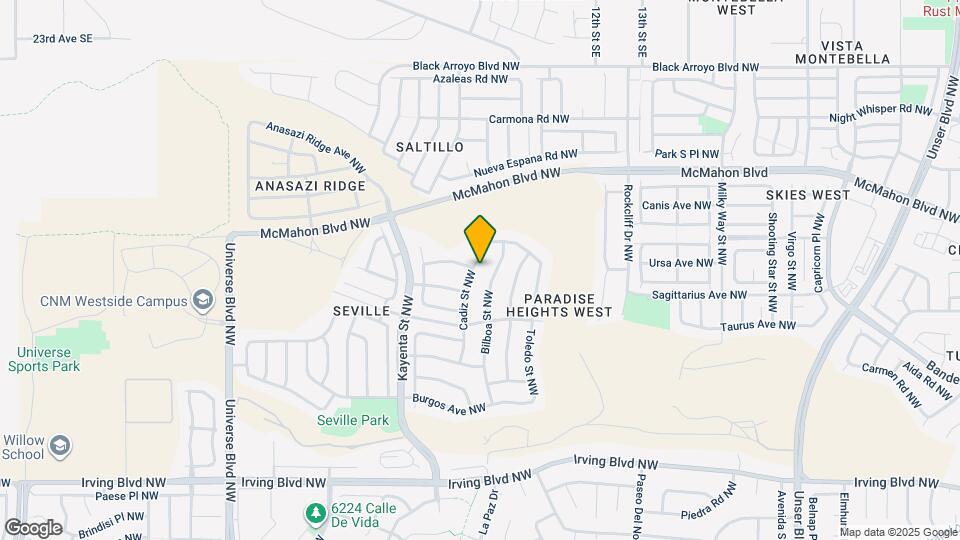 10552 Cadiz St NW Map and Location Details