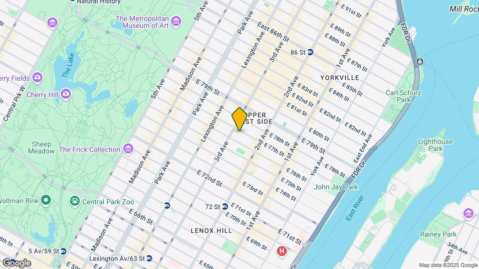 204-208 E 77th St Mapa y Detalles de la Ubicación
