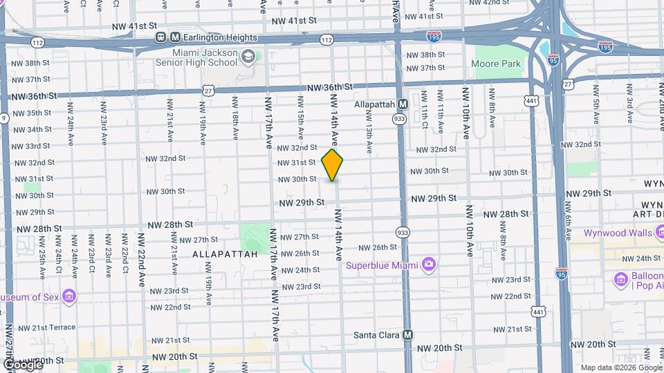 2930 NW 14th Ave Map and Location Details