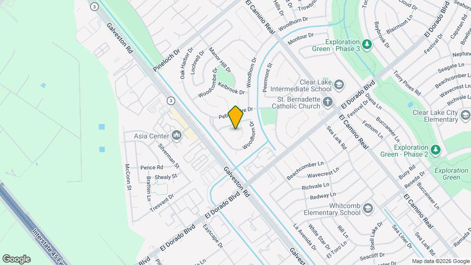 15411 Woodcote Ct Map and Location Details