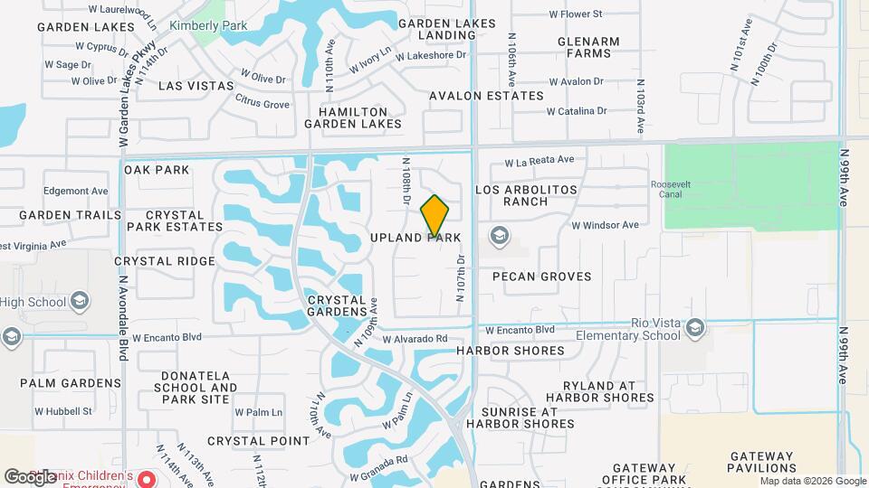 2622 N 107th Ln Map and Location Details