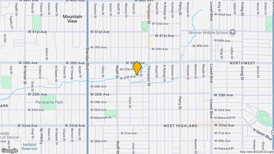 4520 W 37th Ave Map and Location Details