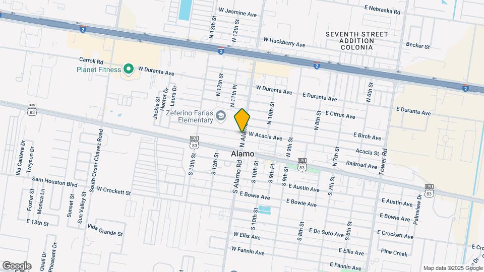 105 N Alamo Rd Map and Location Details