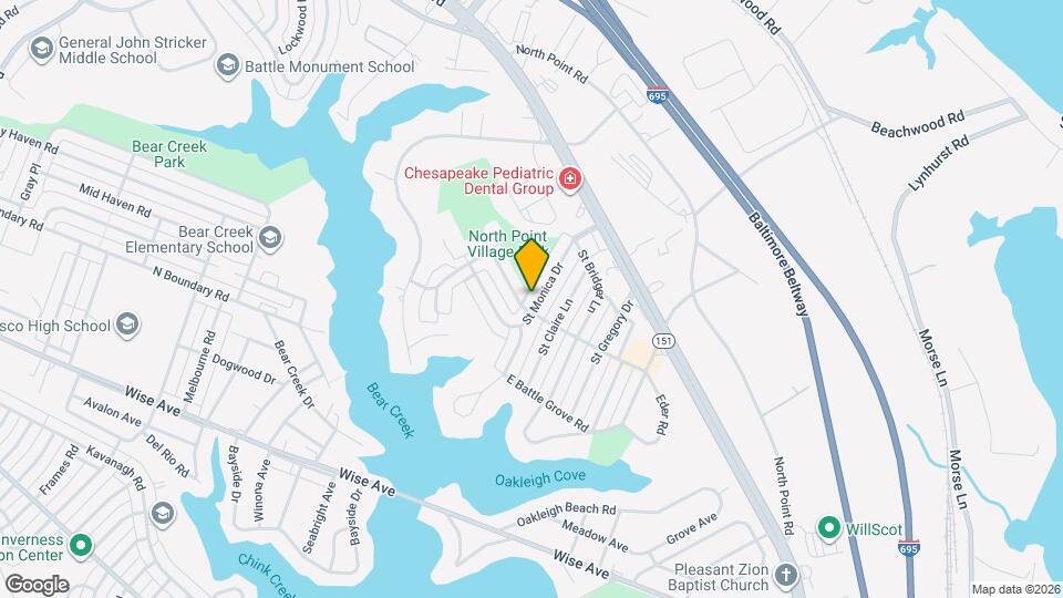 7908 St Monica Dr Map and Location Details