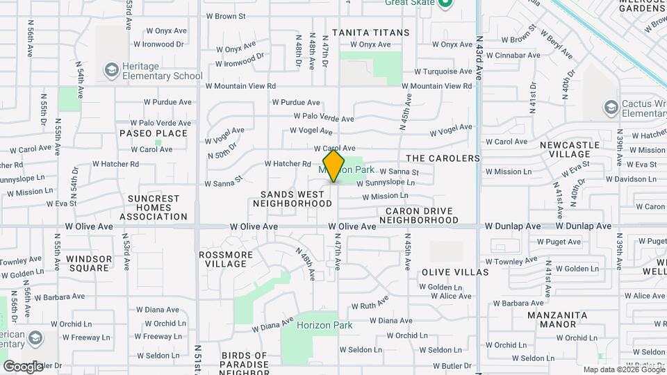 9237 N 47th Dr Map and Location Details