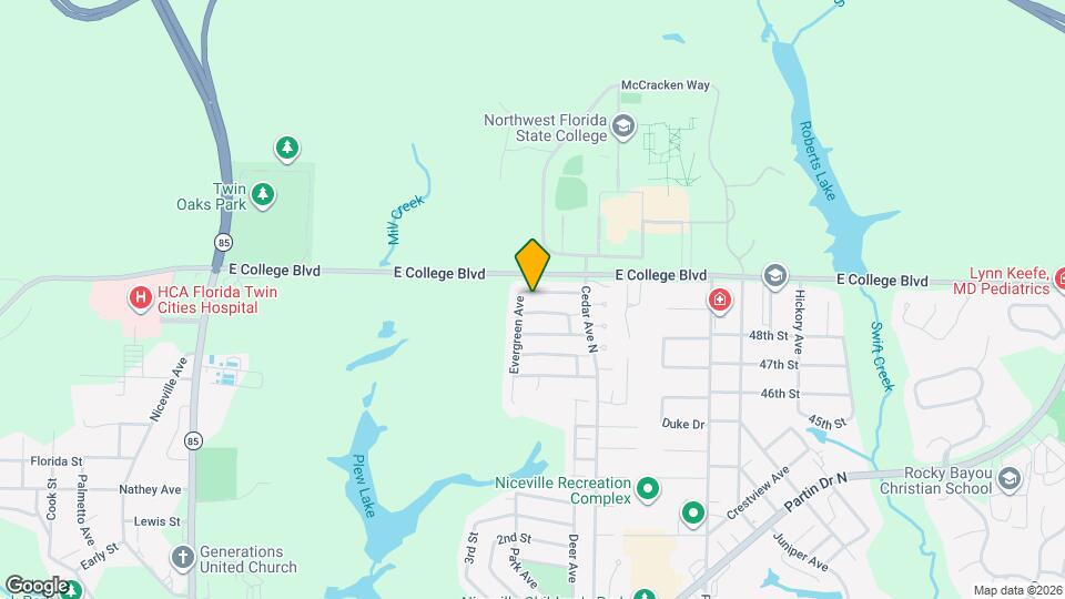 344 Evergreen Ave Map and Location Details