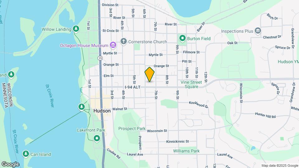 615 Vine St Map and Location Details