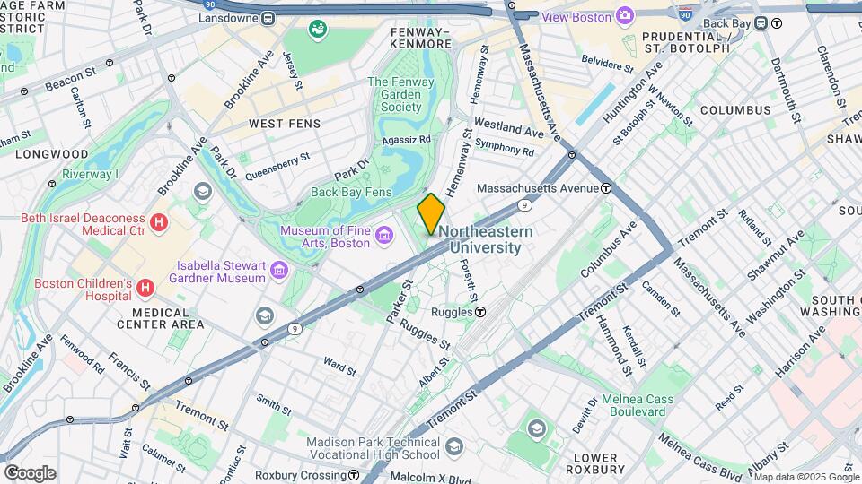 409 Huntington Ave Map and Location Details