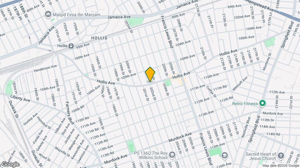 202-15 Hollis Ave Map and Location Details