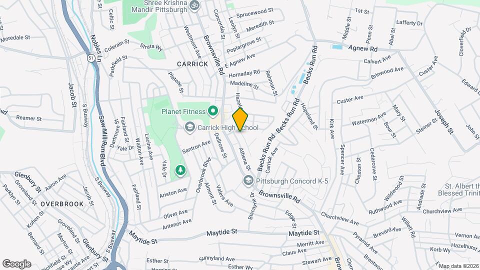 2216 Lutz St Map and Location Details