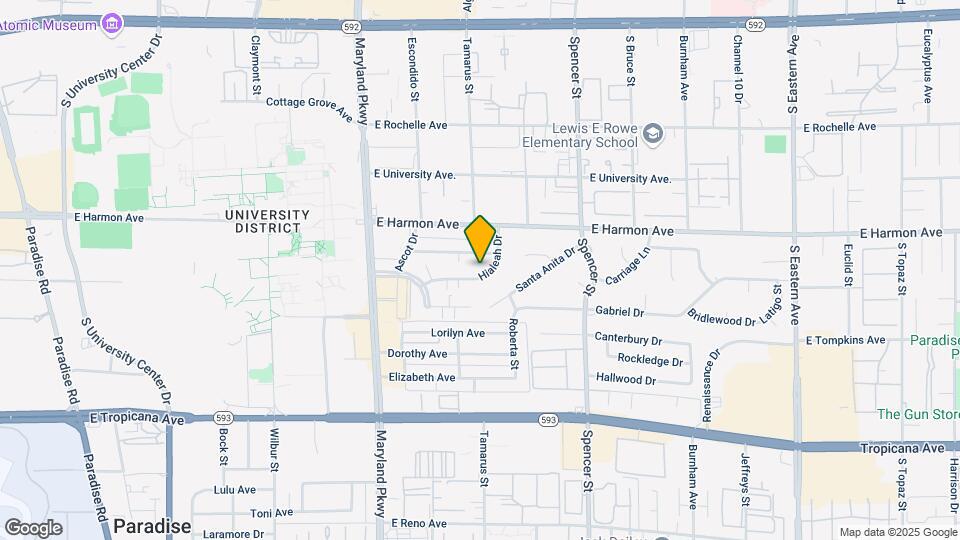 1520 Hialeah Dr Map and Location Details