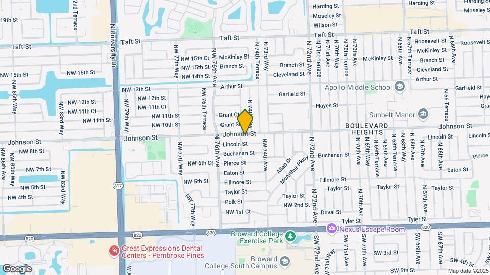 7480 Johnson St Map and Location Details