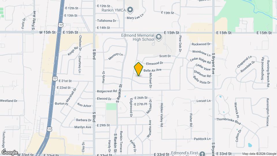 616 Redstone Ave Map and Location Details