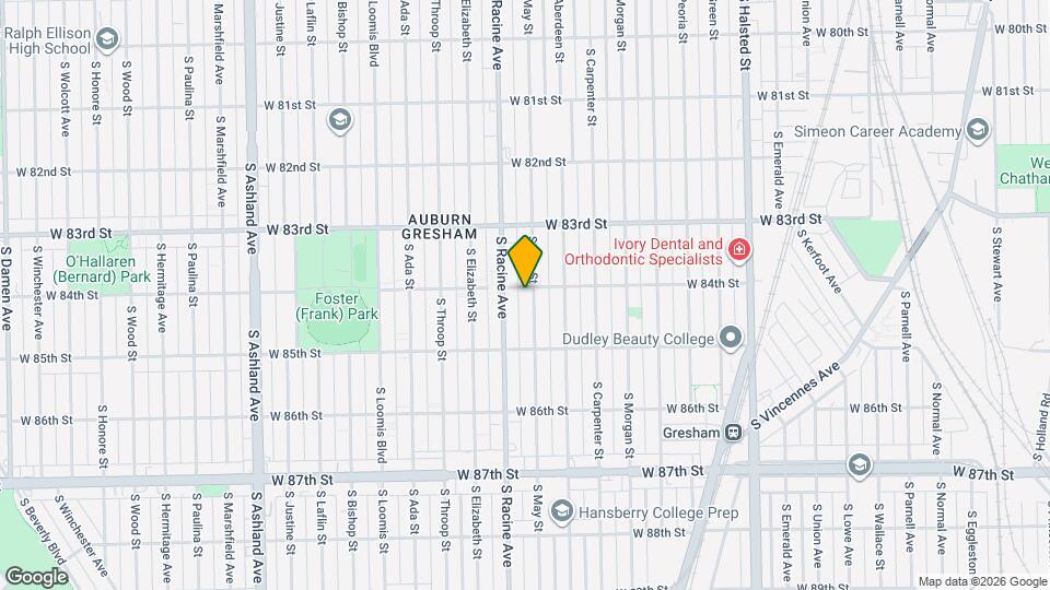 1136 W 84th St Map and Location Details