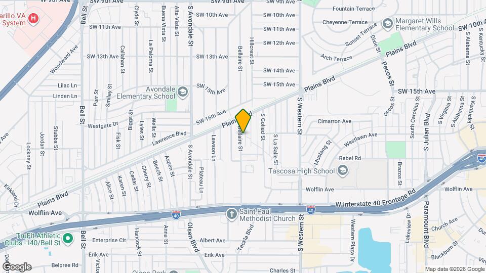 1619 Bellaire St Map and Location Details