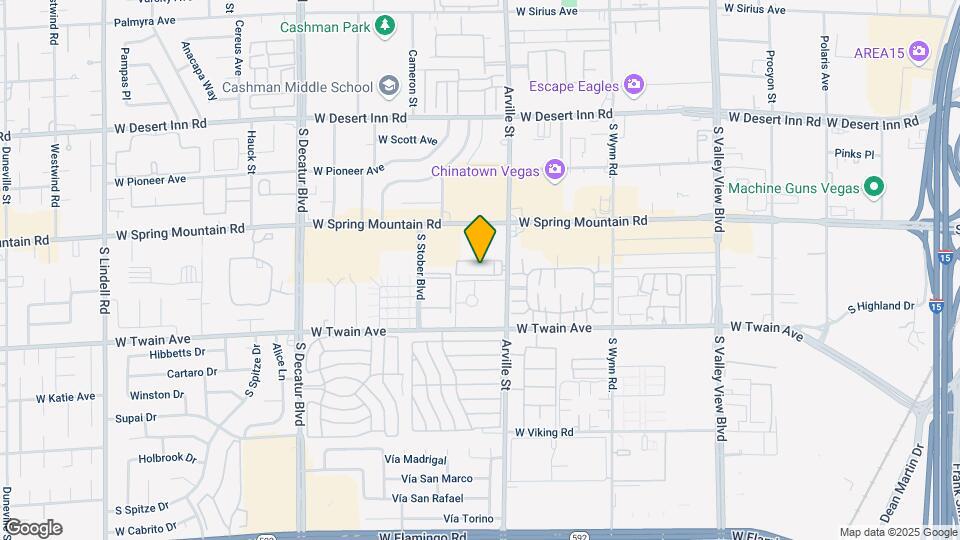 3591 Arville St Map and Location Details