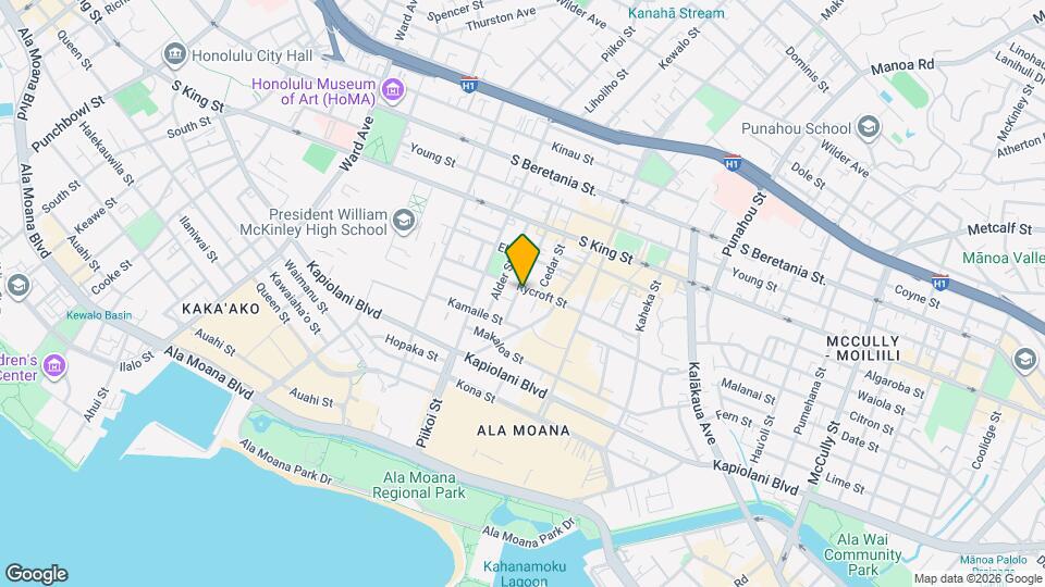 1245 Rycroft St Map and Location Details