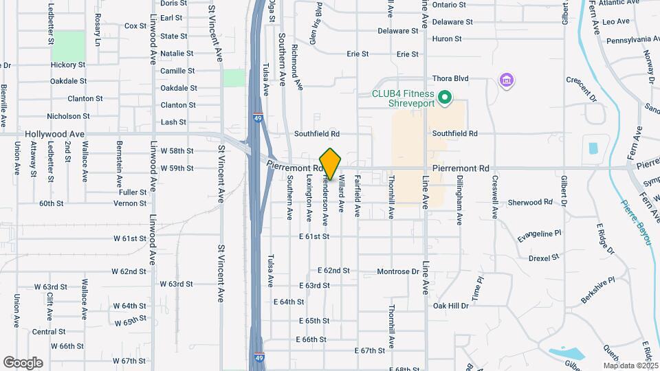 5915 Henderson Ave Map and Location Details