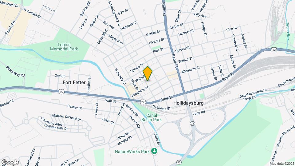 301 Allegheny St, Unit 2nd Floor Map and Location Details