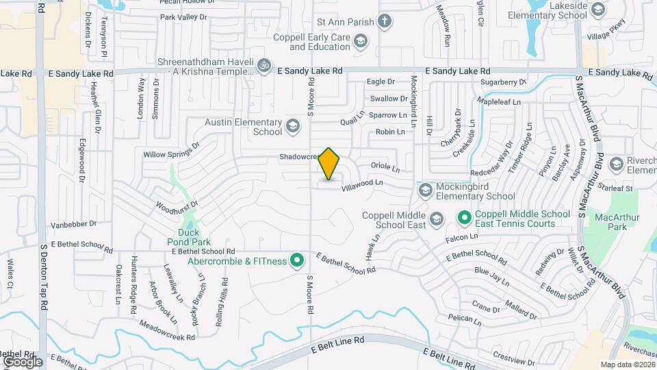 612 Villawood Ln Map and Location Details