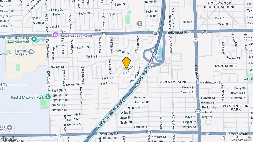 6431 SW 7th St Map and Location Details