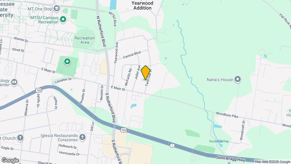 111 Twin Oak Dr Map and Location Details