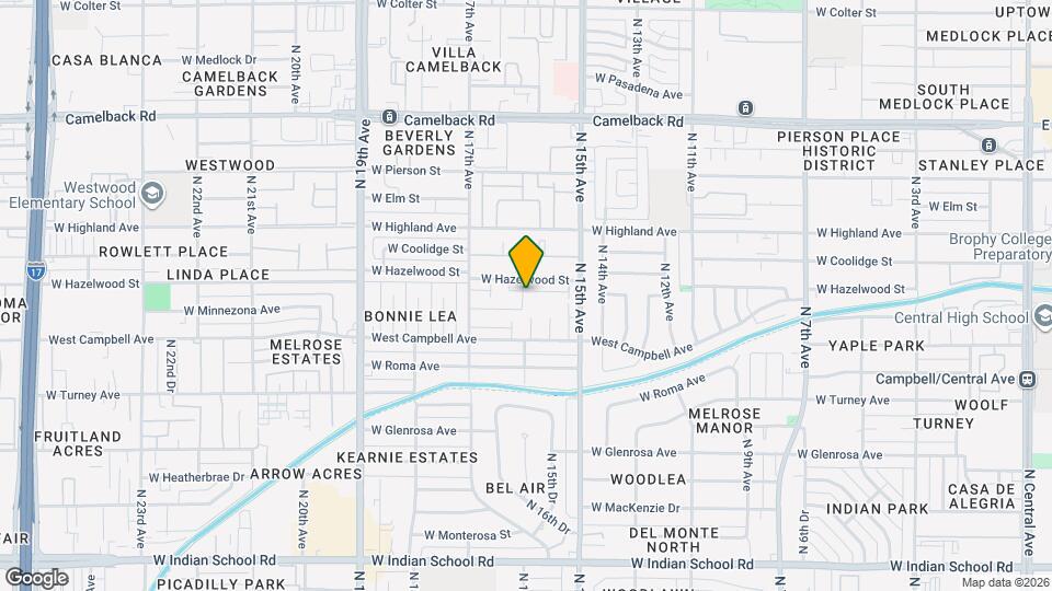 1577 W Hazelwood St Mapa y Detalles de la Ubicación