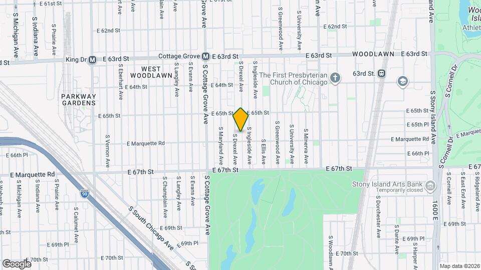 6543 S Drexel Ave Map and Location Details