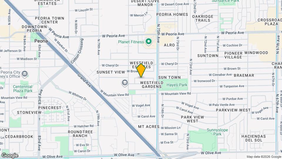 7611 W Cinnabar Ave Map and Location Details