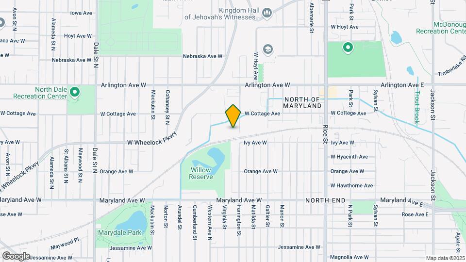 1345 Farrington St Map and Location Details