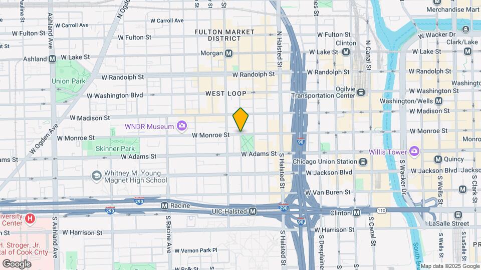 100 S Sangamon St Map and Location Details