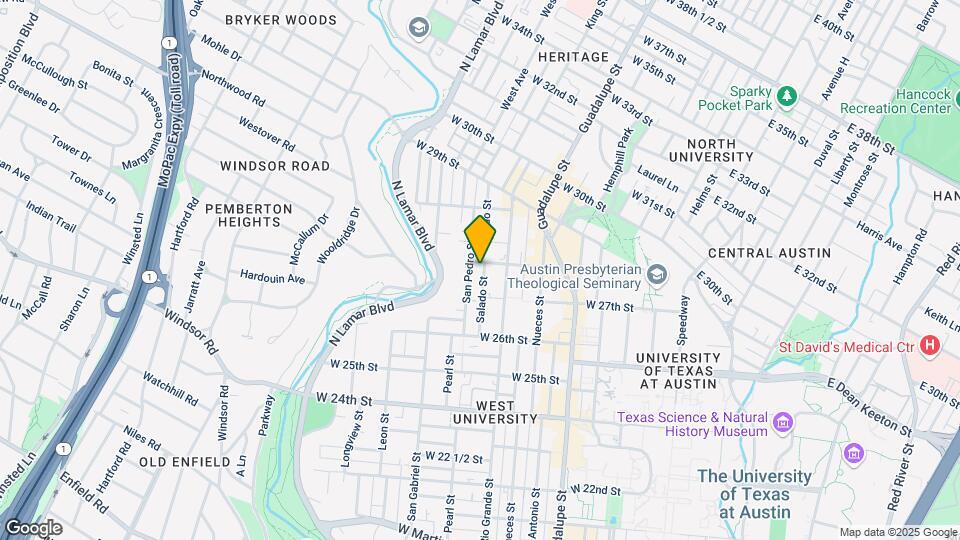 2708 Salado St Map and Location Details