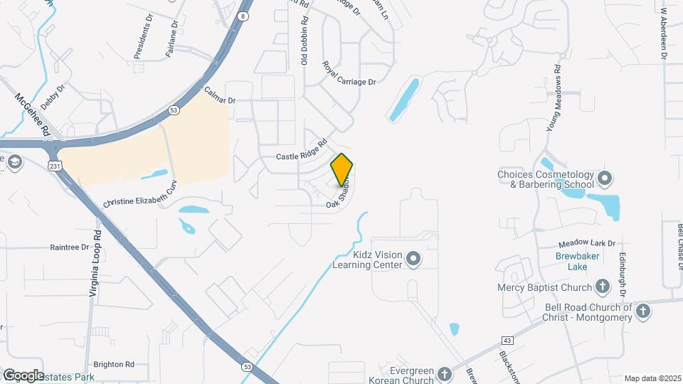 3616 Oak Shadow Ln Mapa y Detalles de la Ubicación