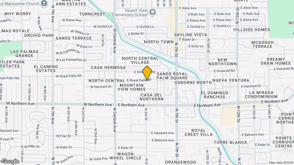 301 E Royal Palm Rd Map and Location Details