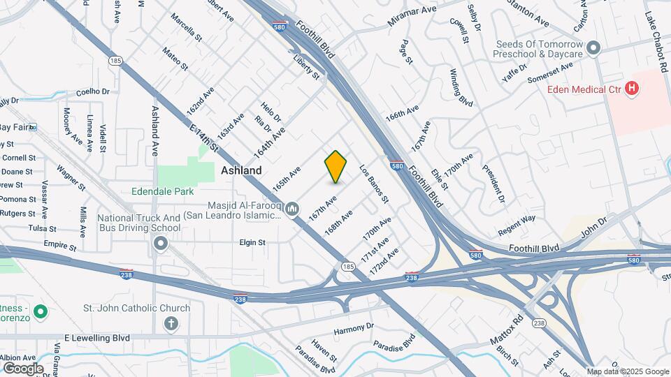 1525 167th Ave Map and Location Details