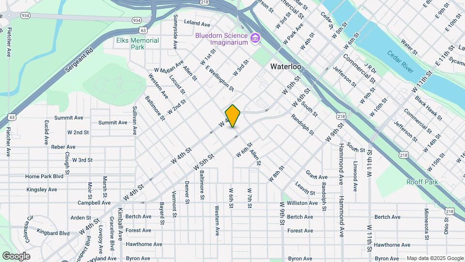 620 Allen St Map and Location Details