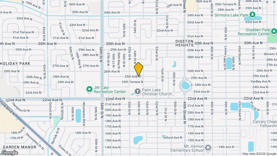5360 25th Ave N Map and Location Details