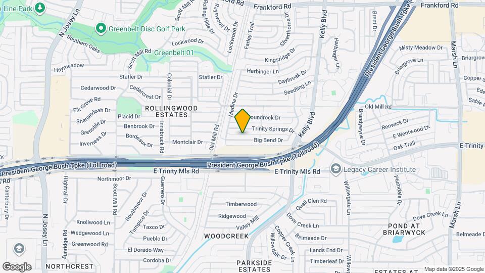 2211 Big Bend Dr Map and Location Details