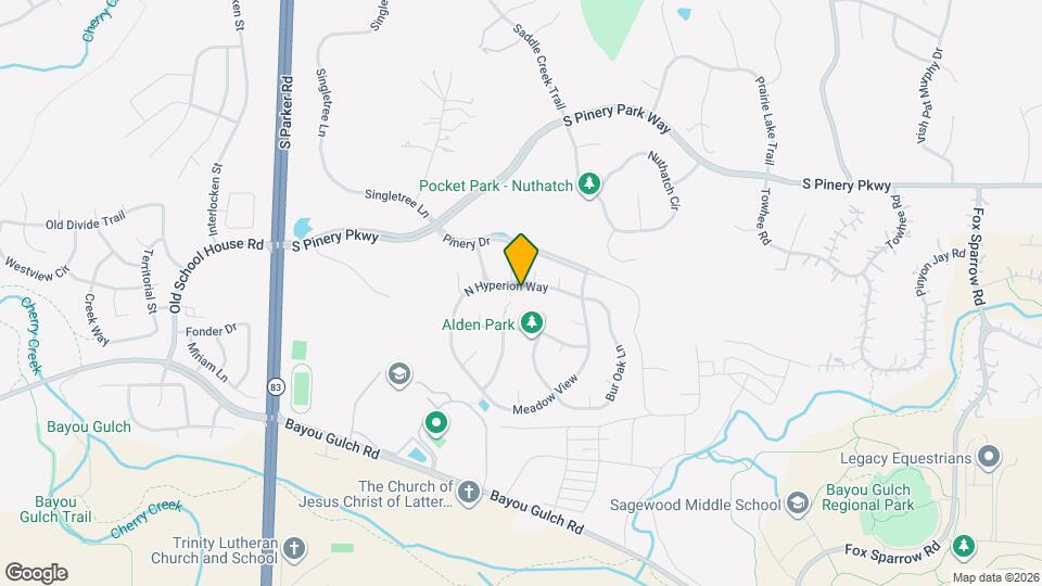 7201 N Hyperion Way Map and Location Details