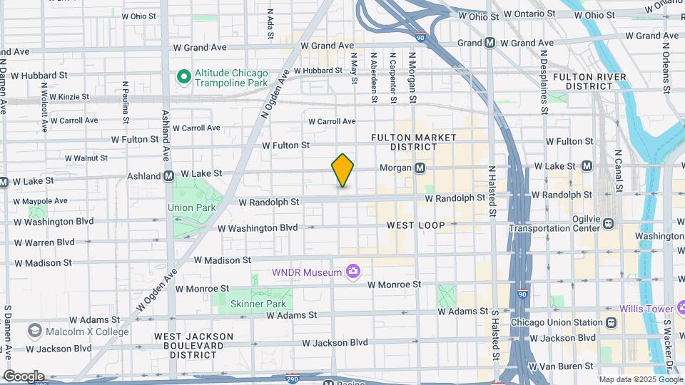 1152 W Randolph St, Unit 1 Mapa y Detalles de la Ubicación