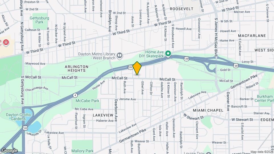 2725 McCall St Map and Location Details