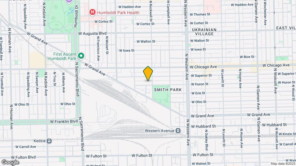 2612 W Huron St, Unit 3F Map and Location Details