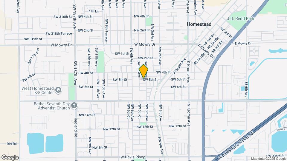 444 NE 5th St Map and Location Details