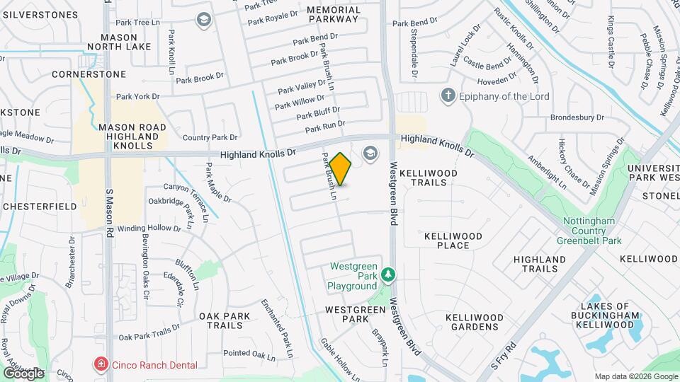 21319 Park Mill Ln Map and Location Details