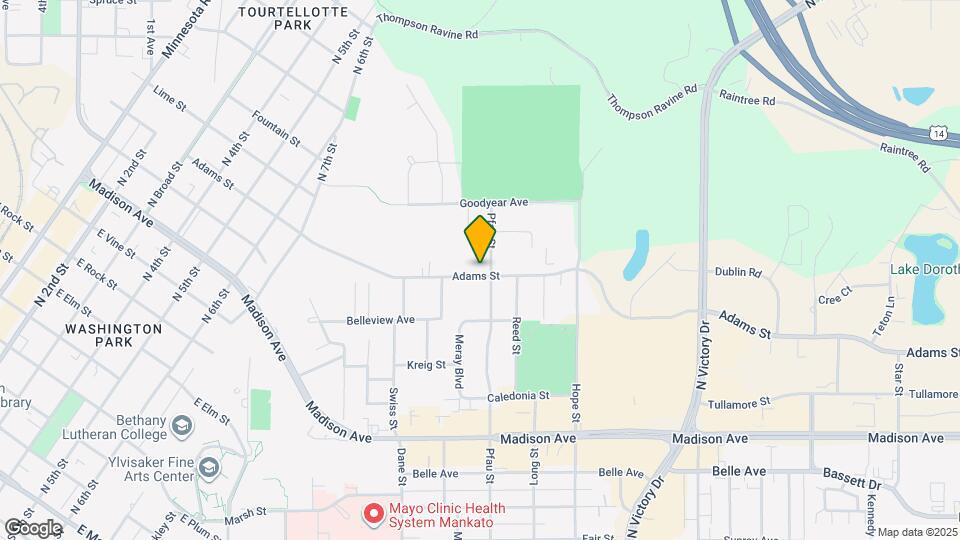 1032 Adams St Map and Location Details