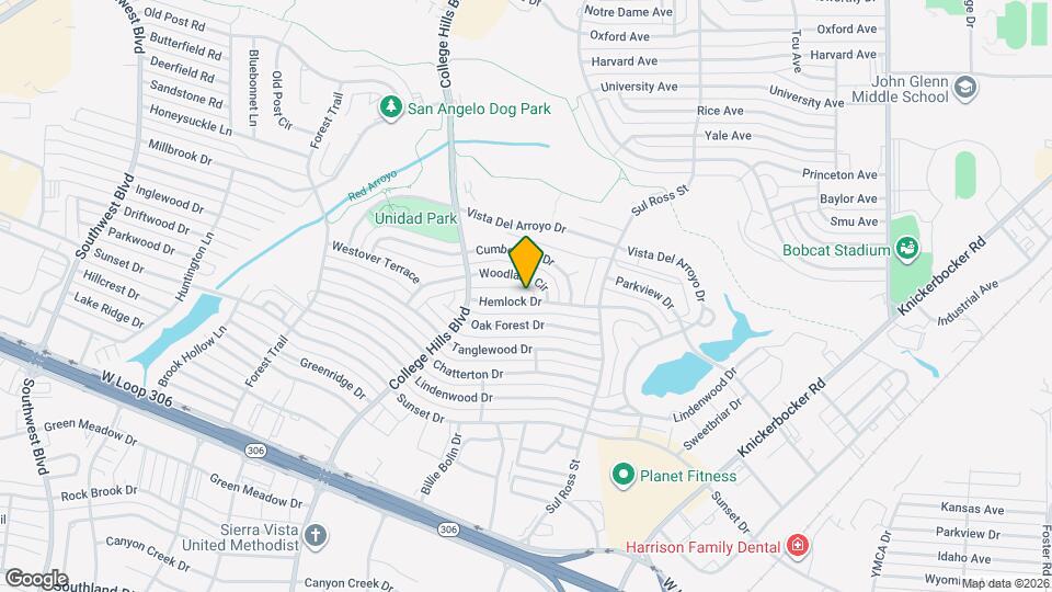 2914 Hemlock Dr Map and Location Details