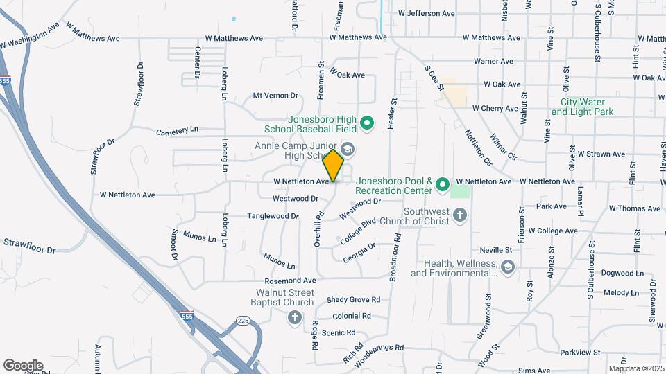 1901 W Nettleton Ave Map and Location Details