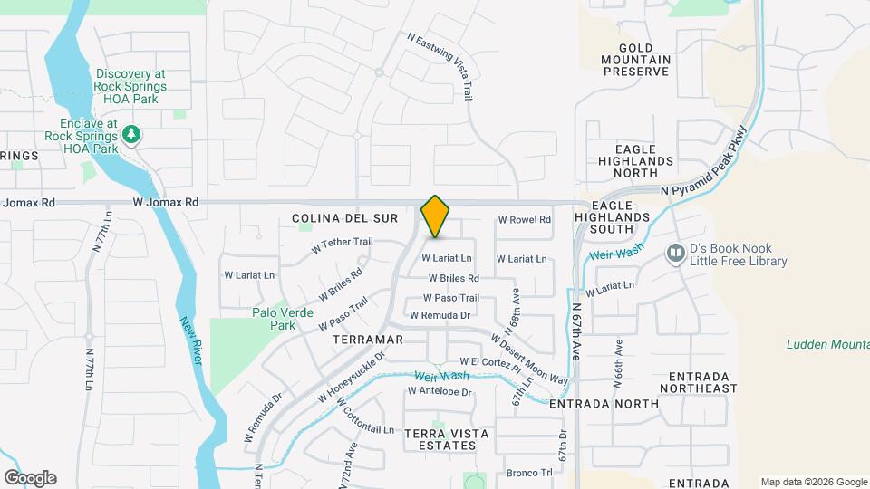 6943 W Tether Trail Map and Location Details