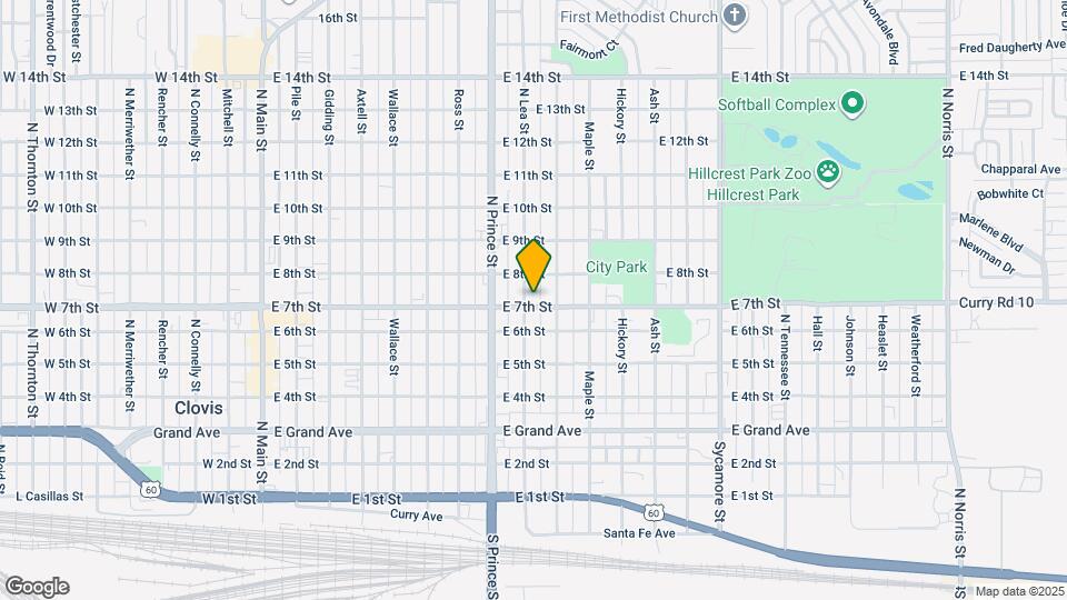 701 N Lea St Map and Location Details